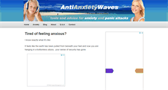 Desktop Screenshot of antianxietywaves.com