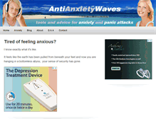 Tablet Screenshot of antianxietywaves.com